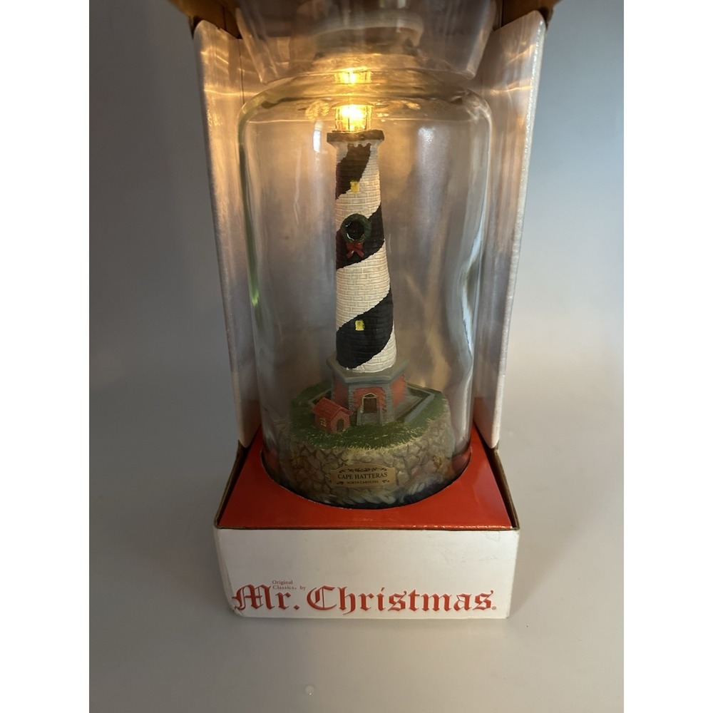 Mr. Cape Hatteras  Holiday Lighthouse Animated W/Sea‎ Sounds VTG 2003 NEW